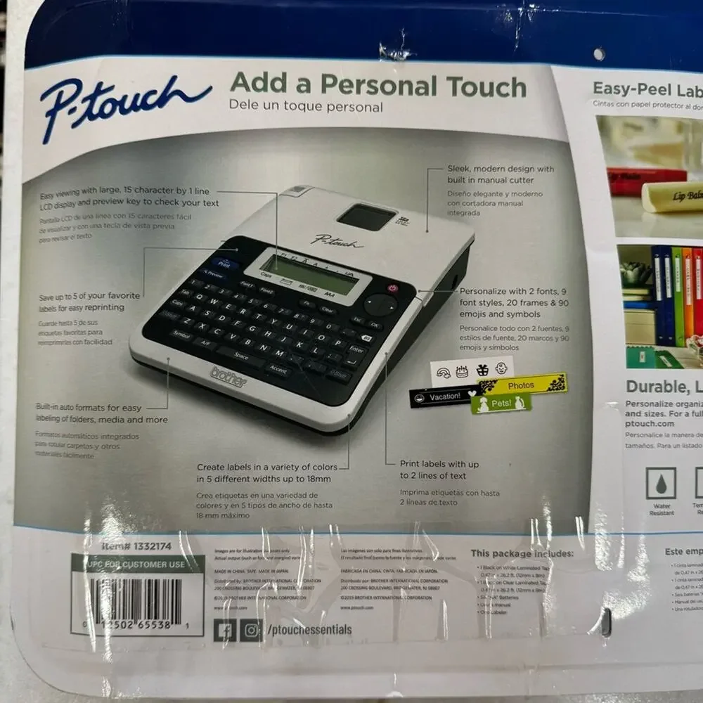 Brother P-touch label maker kit PT-2040C NEW